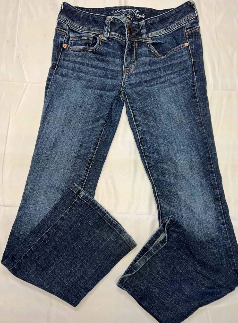 American Eagle Original Boot Blue Jeans Stretch 4